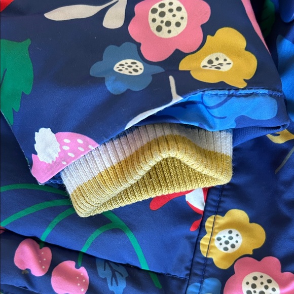 Mini Boden Colorful Floral Puffer Jacket - Picture 3 of 6